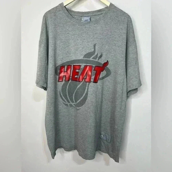 Vintage NBA Blue Label Miami Heat T-shirt Size XL - Picture 1 of 9